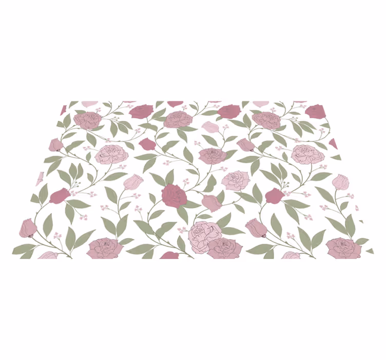 Tischsets originell mit floral elegantem muster - TenStickers