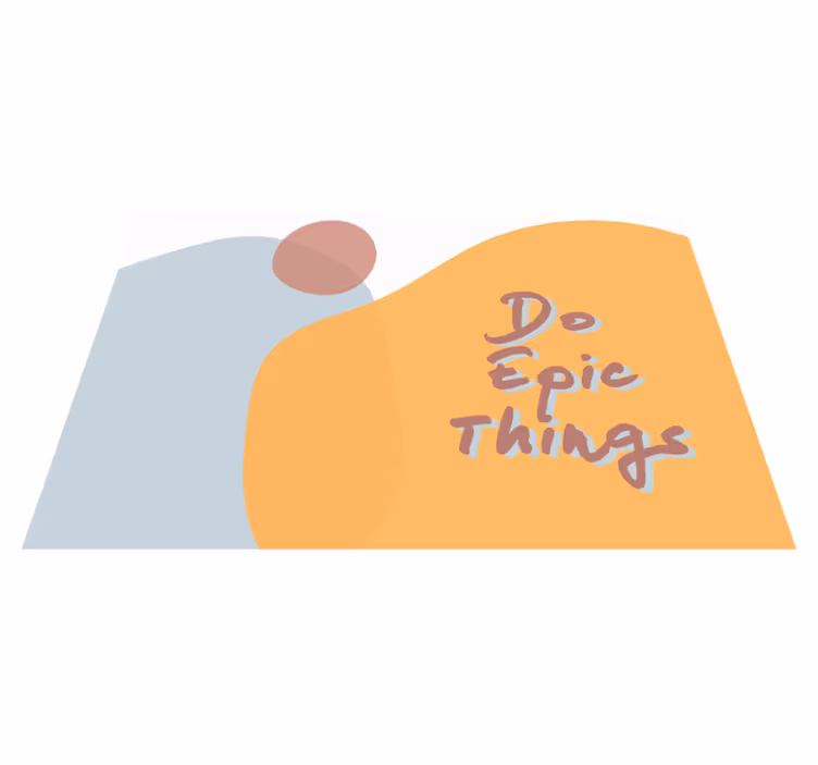 Tischset text mach epische dinge zitat - TenStickers