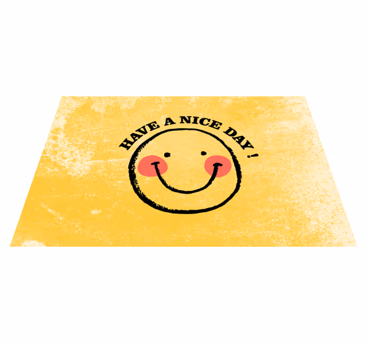 Tischset Text "schönen tag" smiley-gesicht - TenStickers