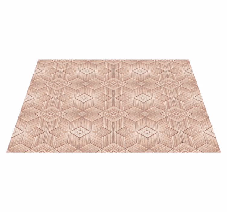 Tischset textur geometrisches holz-muster - TenStickers
