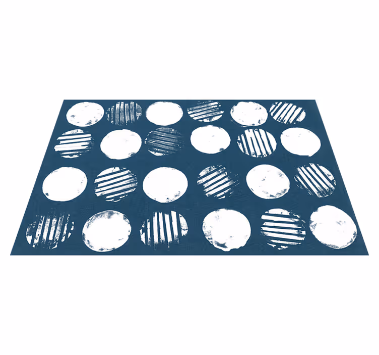 Tischset textur mit geometrischem kreismuster - TenStickers