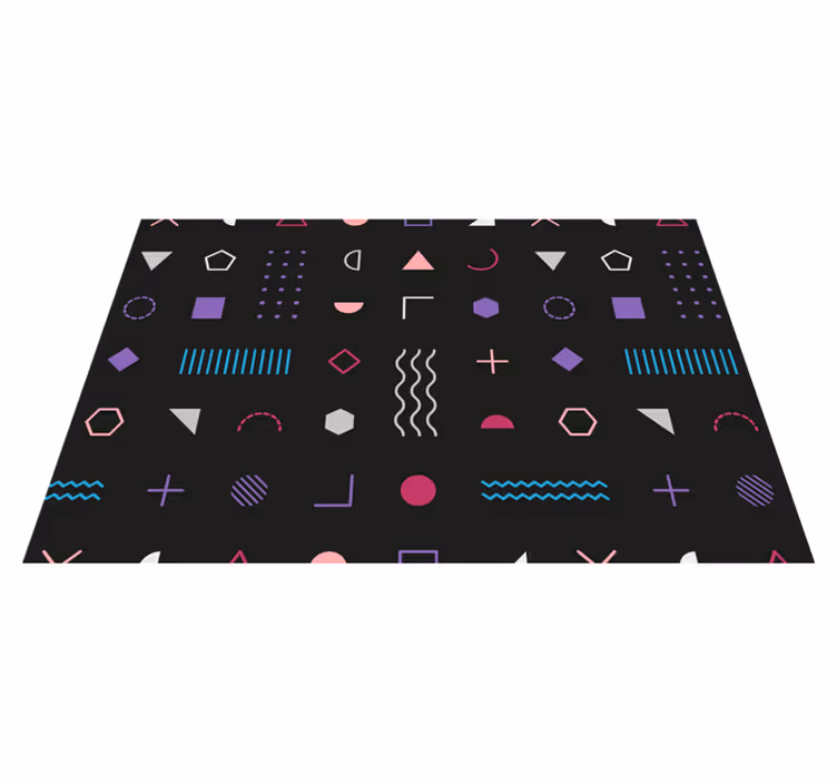 Tischset modern mit geometrischem musterhintergrund - TenStickers