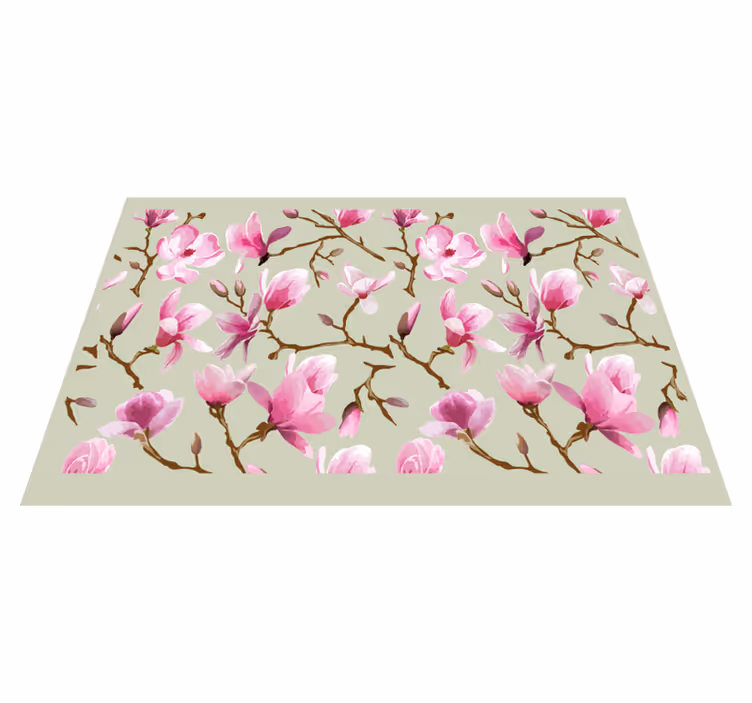 Vinyl Platzsets mit lila magnolienbaumkronen - TenStickers