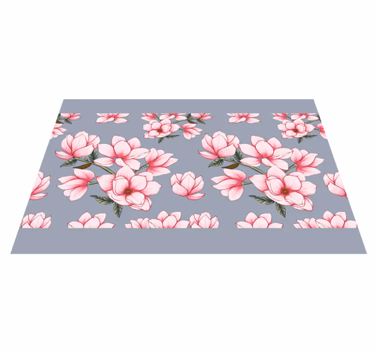 Tischsets originell mit pinkem magnolienmuster - TenStickers