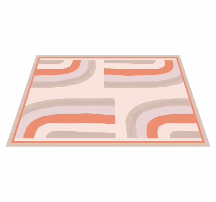 Tischset modern mit bunten geschwungenen mustern - TenStickers