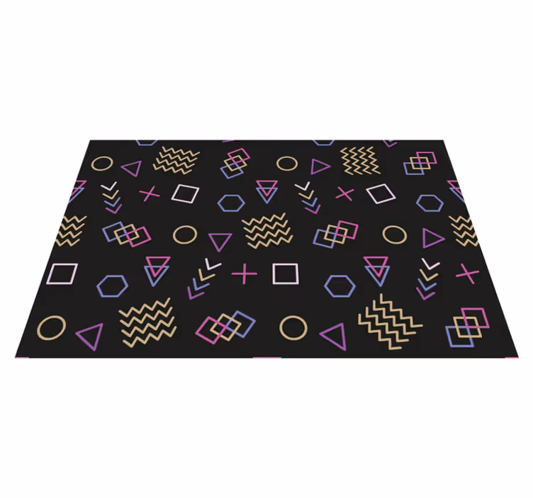 Tischset modern mit geometrischen formen - TenStickers