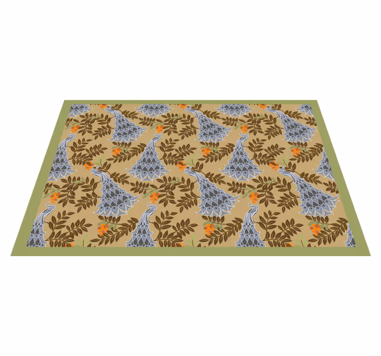 Tischset mit namen im floralen design - TenStickers