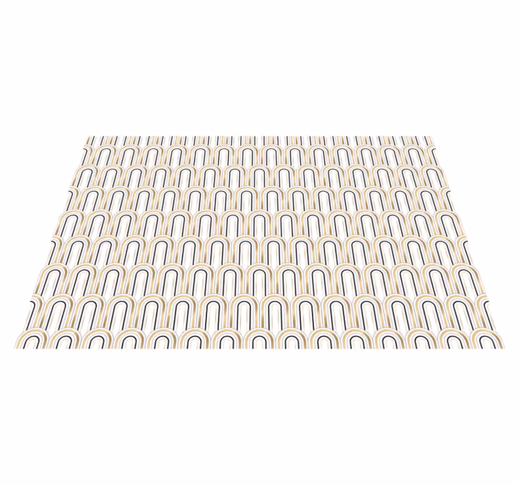 Tischset elegant "art deco" geometrische figuren - TenStickers