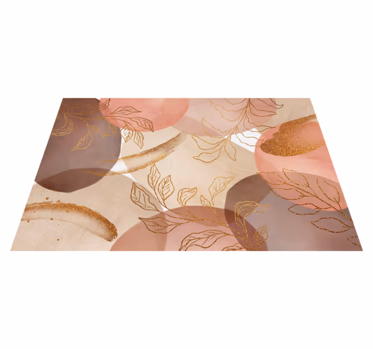 Tischset textur mit eleganten blattmotiven - TenStickers