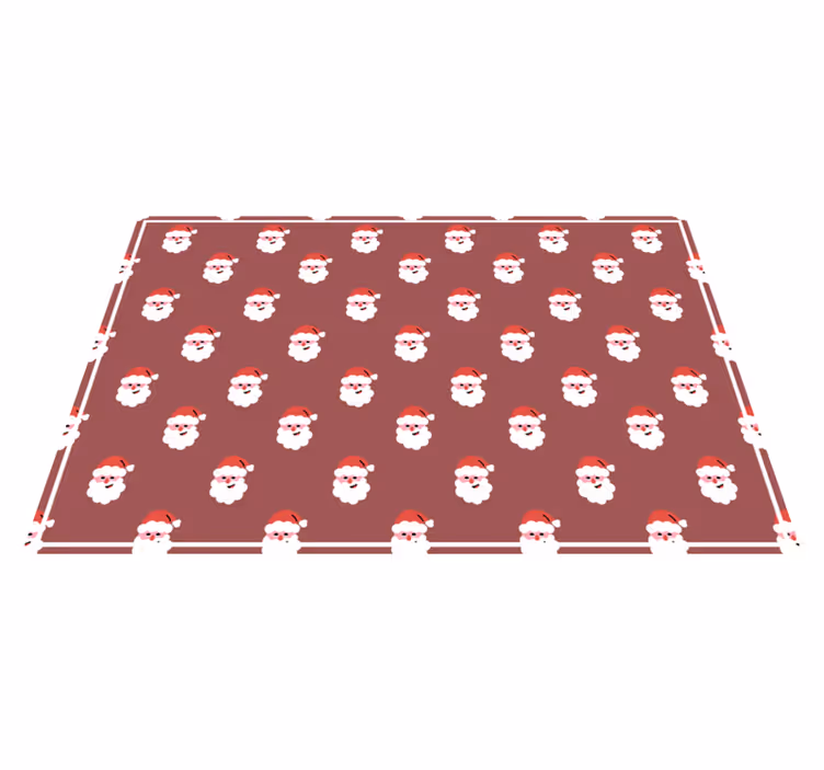 Tischset weihnachten mit weihnachtsmann-gesicht muster - TenStickers