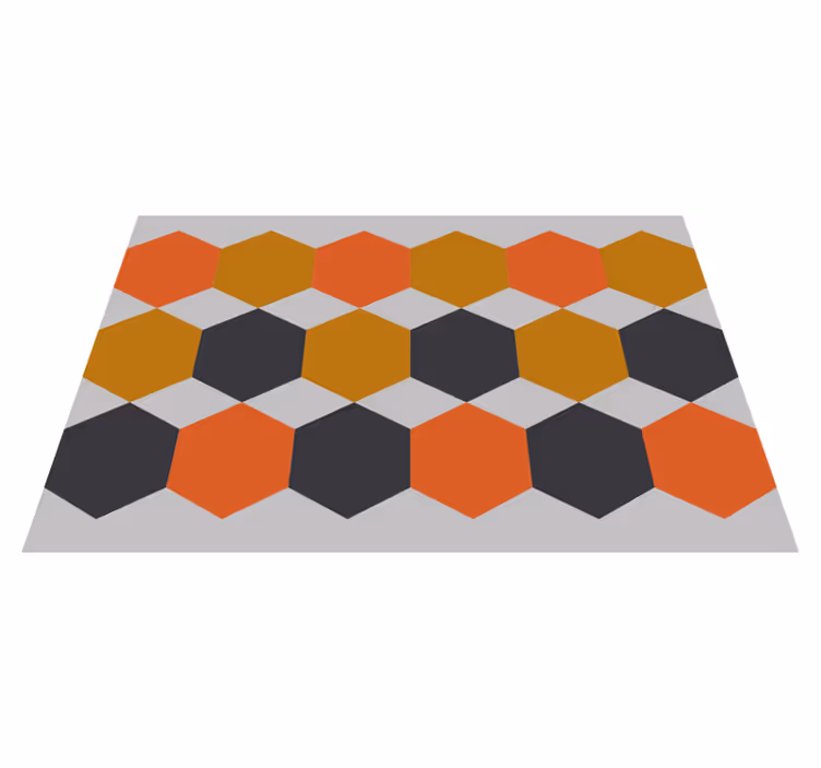 Tischset modern mit hexagonalem muster - TenStickers