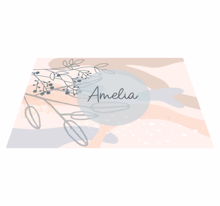 Tischset mit namen im eleganten stil personalisiert - TenStickers