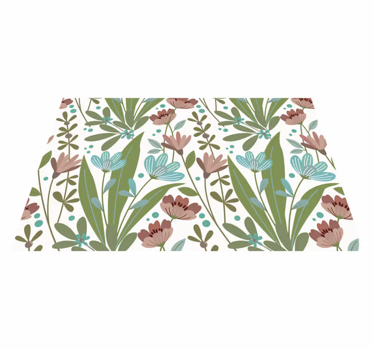 Tischsets originell mit botanischem blattmuster - TenStickers