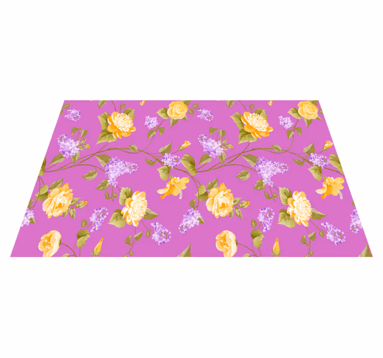 Tischsets originell mit lebhaftem blumenmuster - TenStickers
