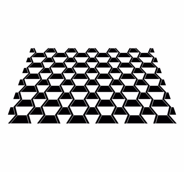 Tischset textur mit stilisiertem hexagonalem muster - TenStickers