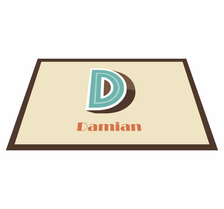 Tischset mit Namen 3d-brief - TenStickers