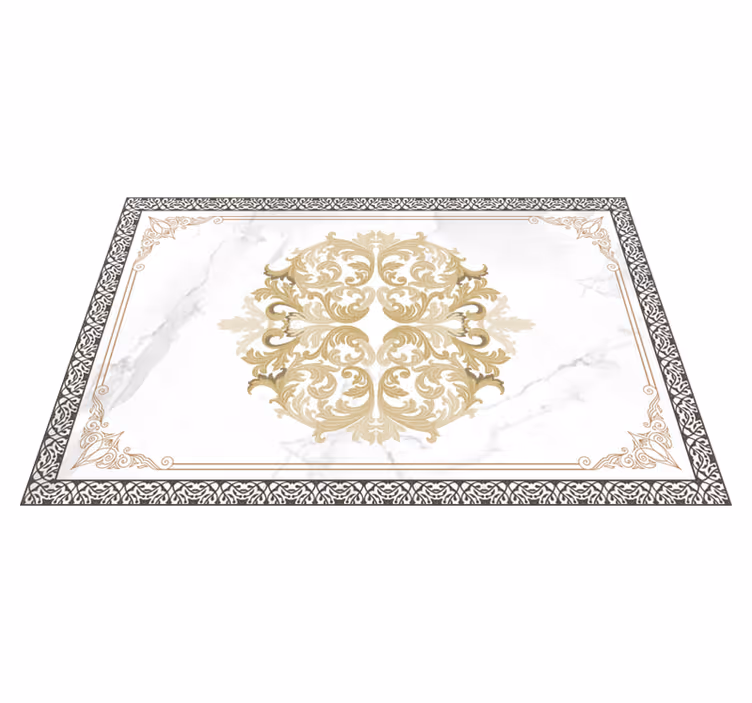 Tischset elegant barocker weißer marmor - TenStickers