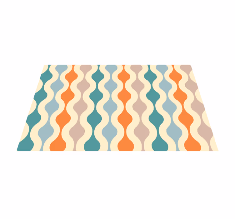Tischset modern welliges farbmuster - TenStickers