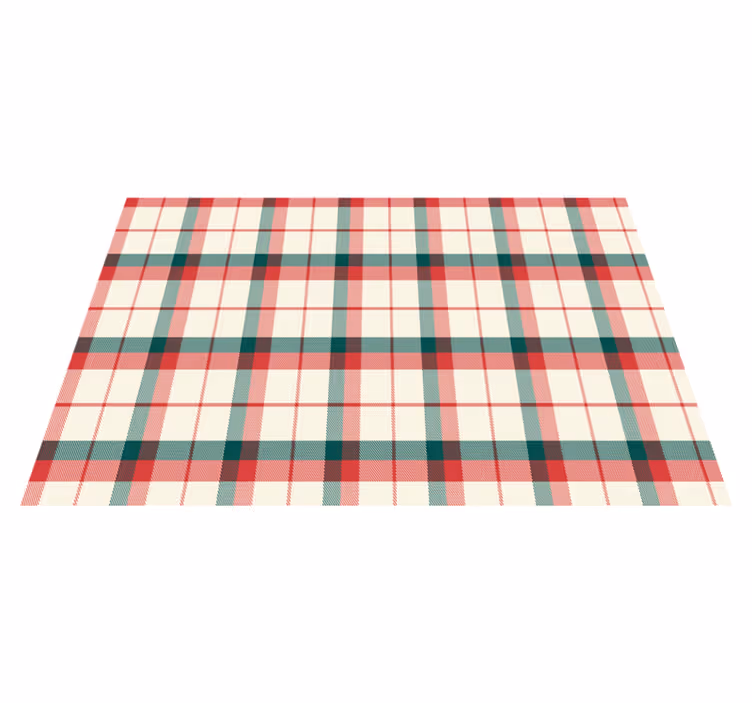 Platzset Textur Weihnachtstartan - TenStickers