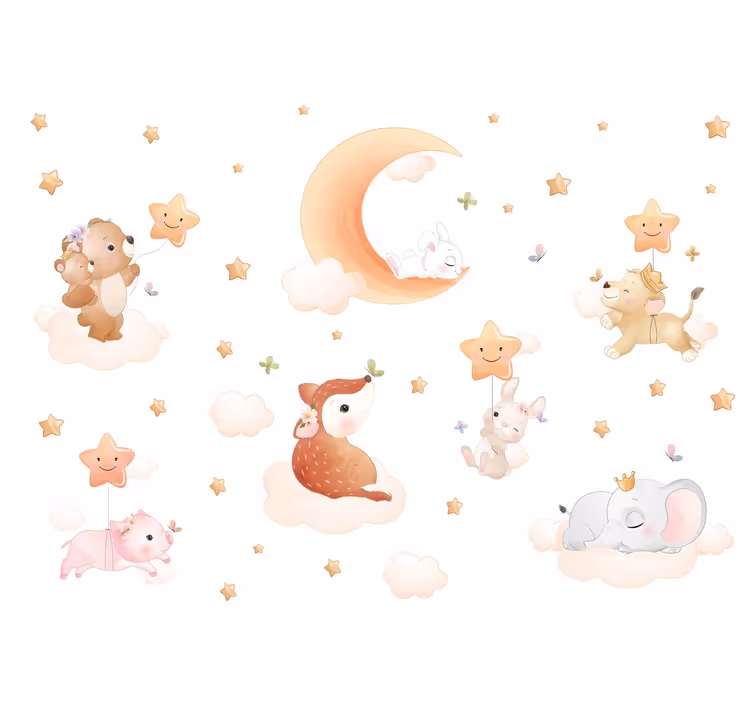 Fototapete Babyzimmer süsse träume - TenStickers