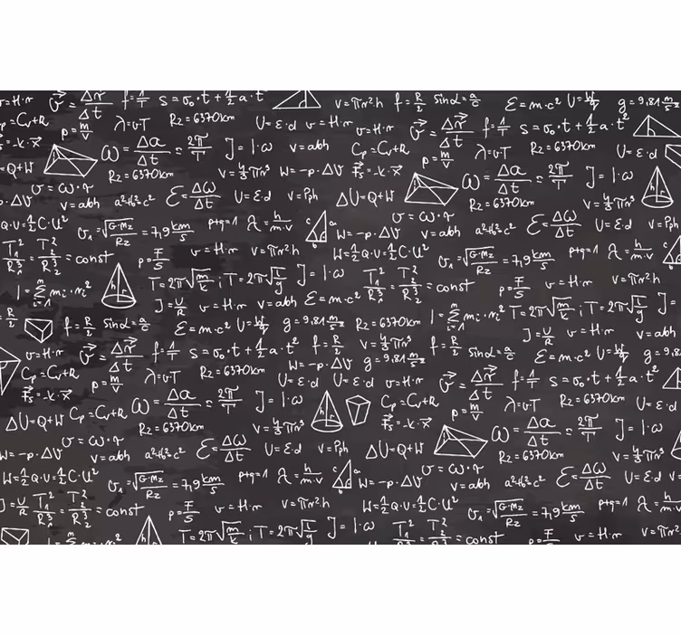 Fototapete Jugendzimmer mathe-tafel-muster - TenStickers