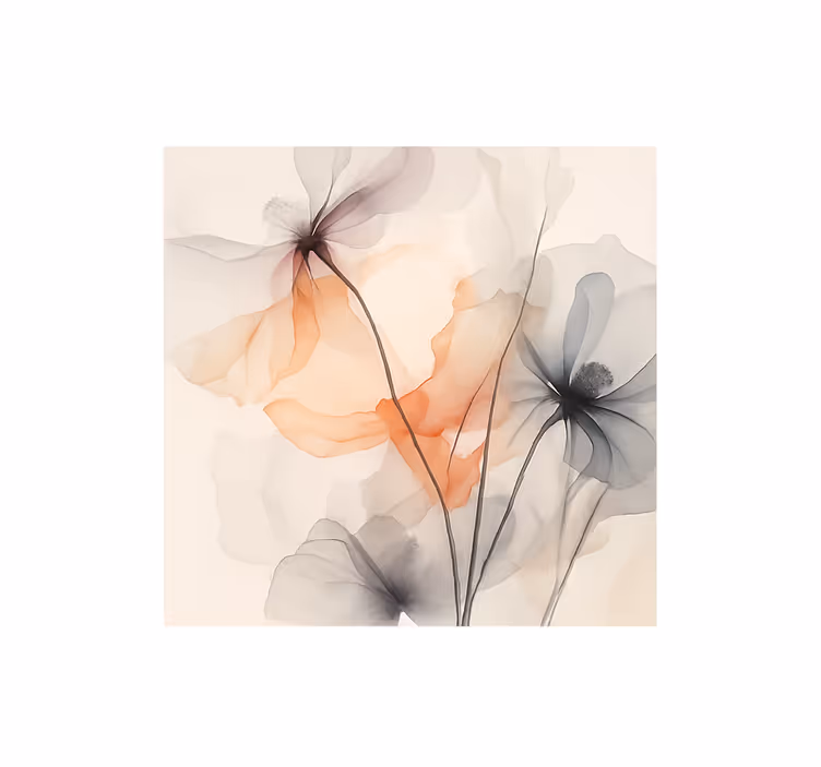 Fototapete weitere Blumen aquarella-welpen - TenStickers