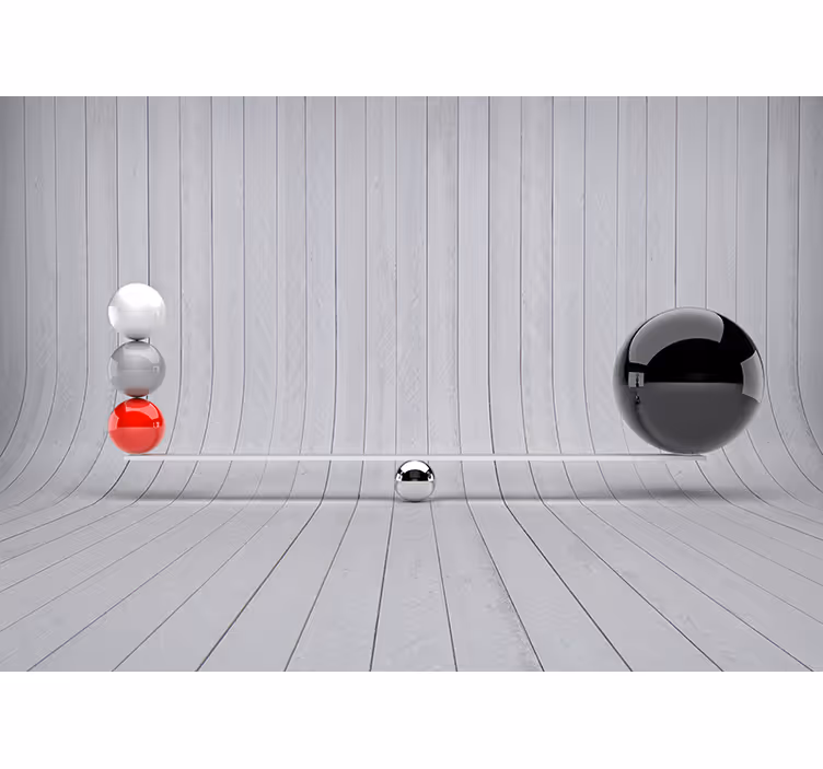 Fototapete 3D minimalistischer einrichtungsstil - TenStickers