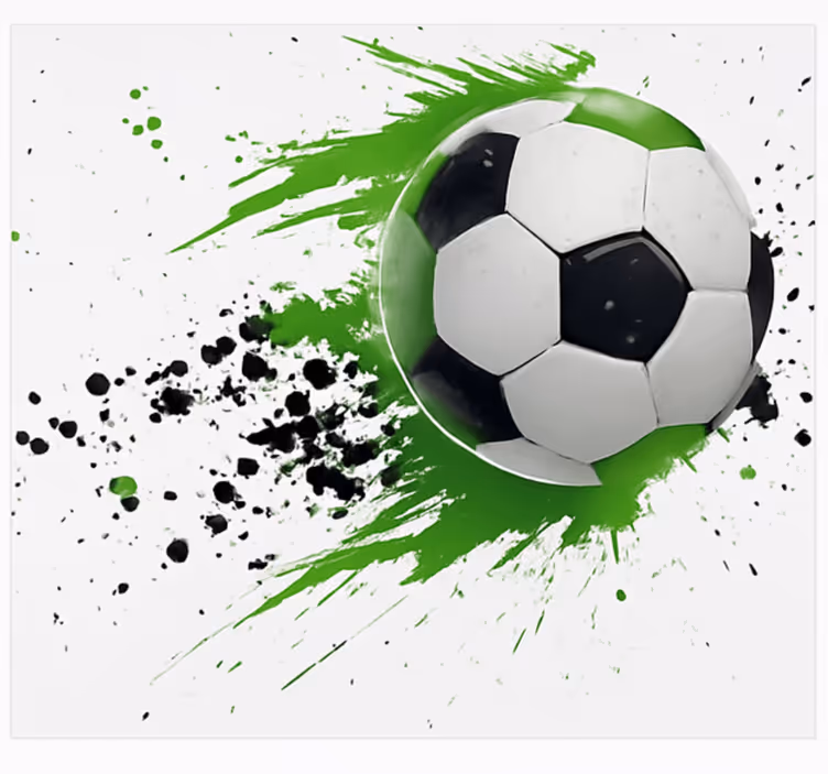 Fototapete Jugendzimmer grüner fußball - TenStickers