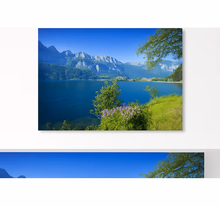 Fototapete Berge bergsee gelassenheit - TenStickers