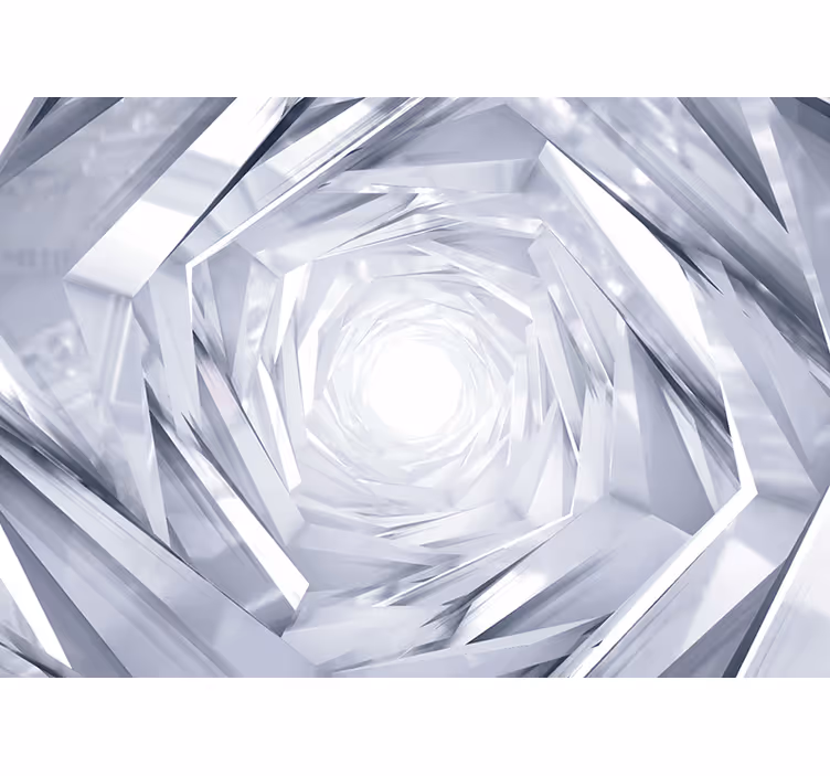 3D Tapete gläserner Tunnel - TenStickers