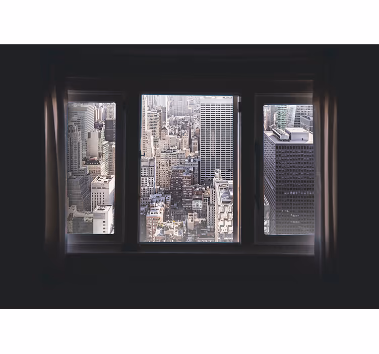 Fensteransicht New York Wandtapete - TenStickers