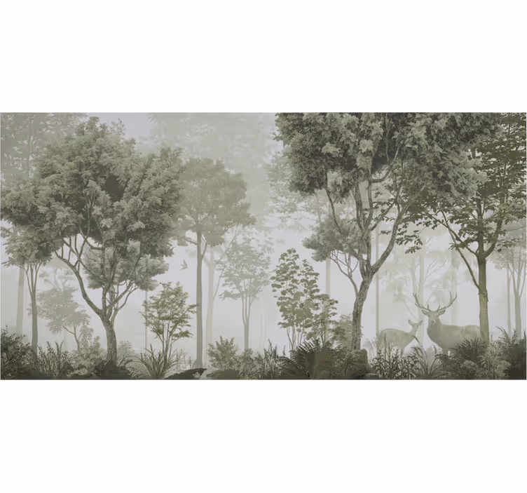 Fototapete wald ruhiger naturausblick - TenStickers
