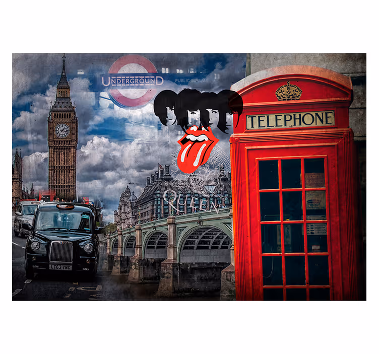 Collage von London Fototapete - TenStickers