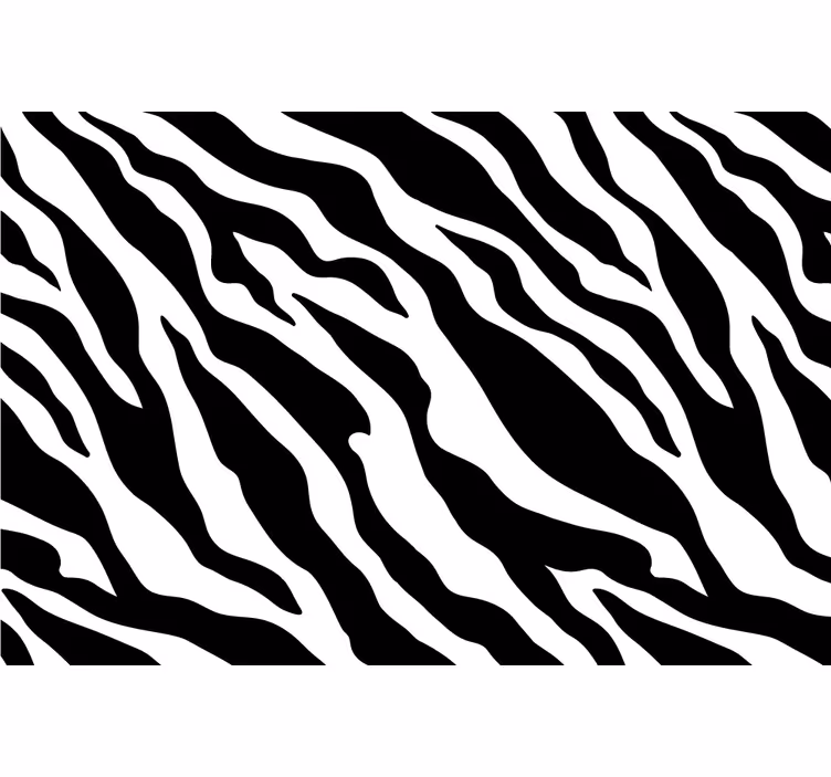 Fototapete afrikanisch zebra in schwarz-weiß-muster - TenStickers