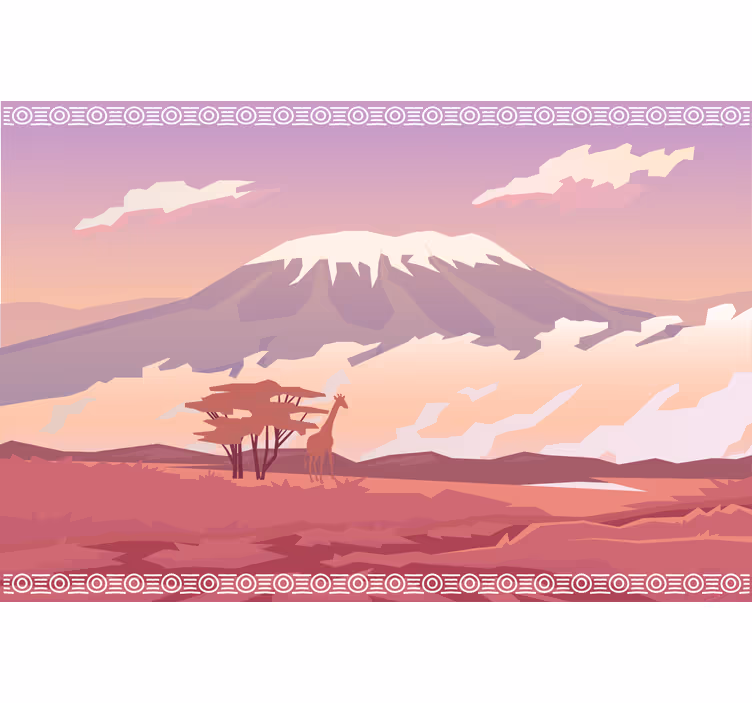 Fototapete afrikanisch kilimanjaro landschaft - TenStickers