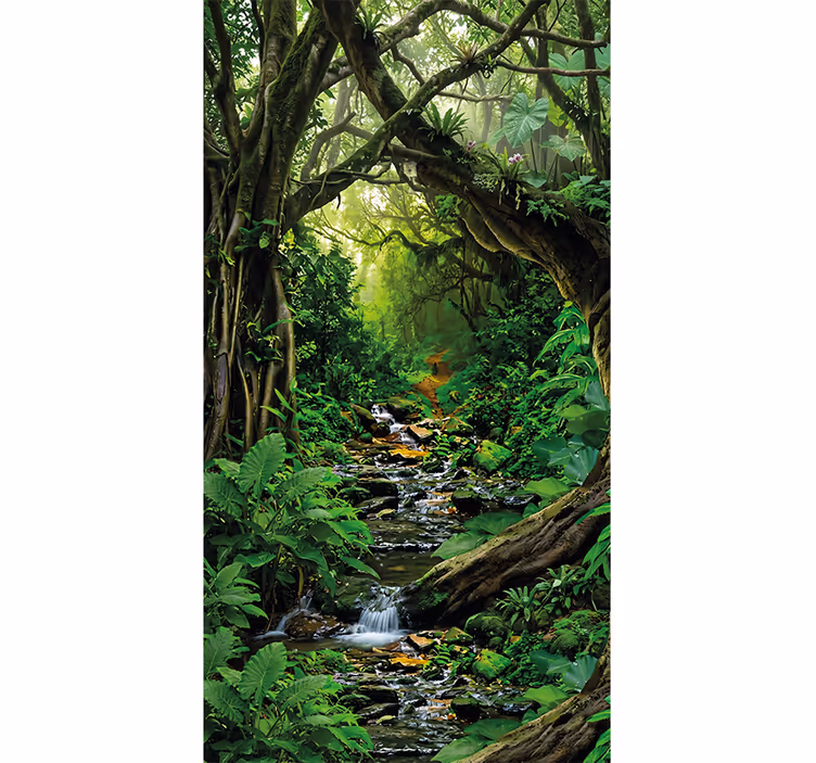 Fototapete dschungel tropische wald-oase - TenStickers