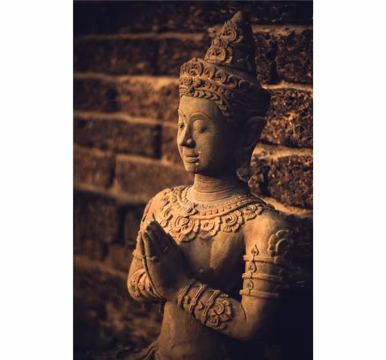Fototapete buddha mit buddha figur - TenStickers