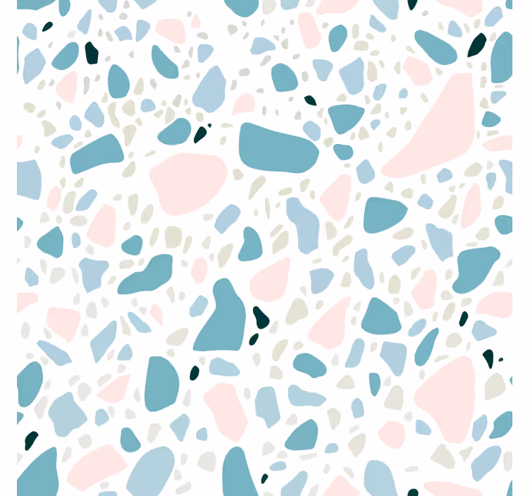 Fototapete badezimmer im terrazzo-fliesenmuster - TenStickers