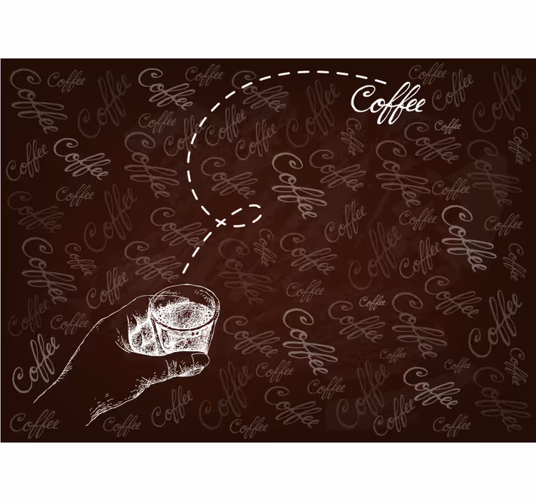 Fototapete küche kaffeeaufnahme - TenStickers