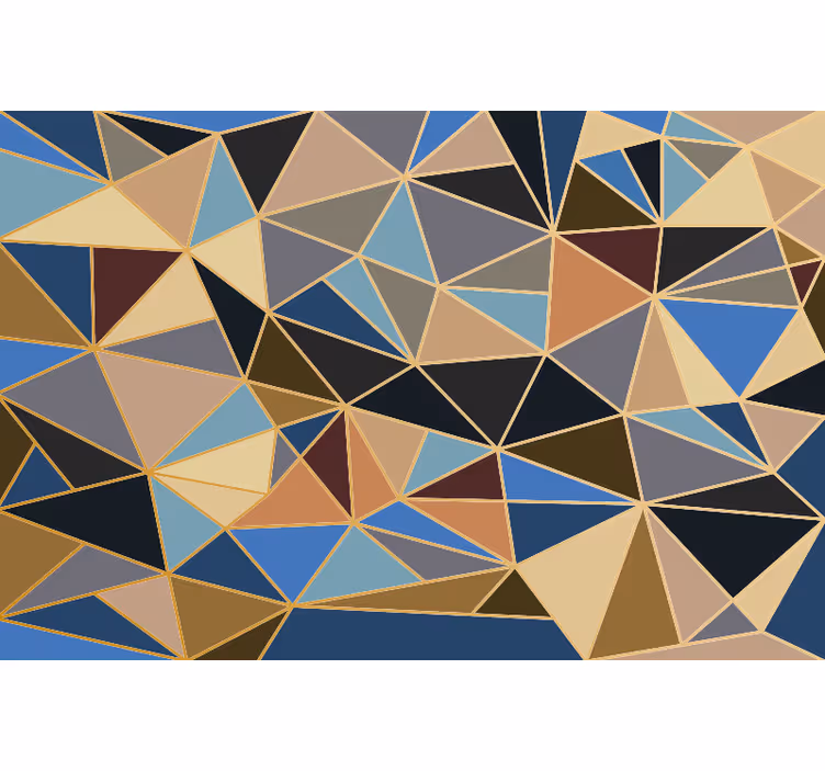 Fototapete küche geometrisches bunten mosaik - TenStickers