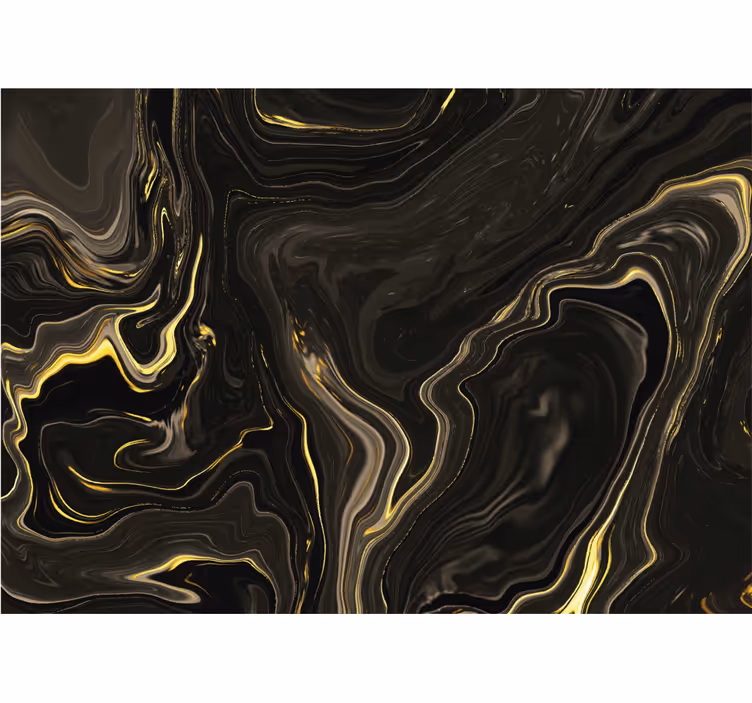 Fototapete schwarz marmor in schwarz und gold - TenStickers