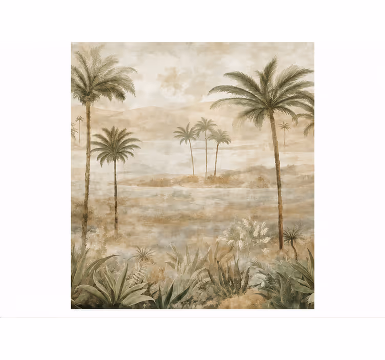 Fototapete natur tal mit palmen - TenStickers