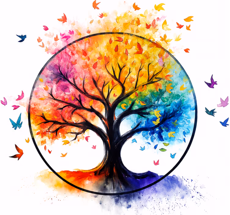 Fototapete baum in der natur - TenStickers