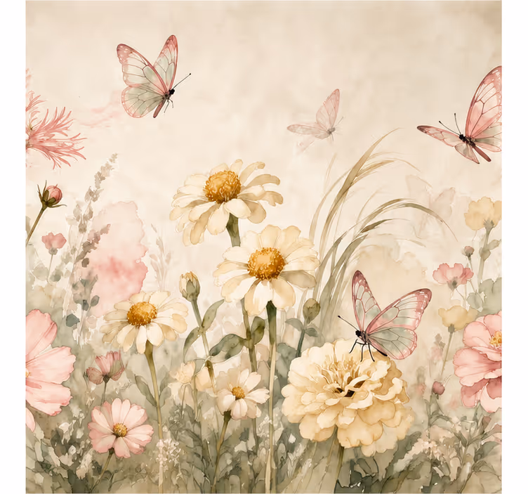 Fototapete weitere blumen landschaft - TenStickers