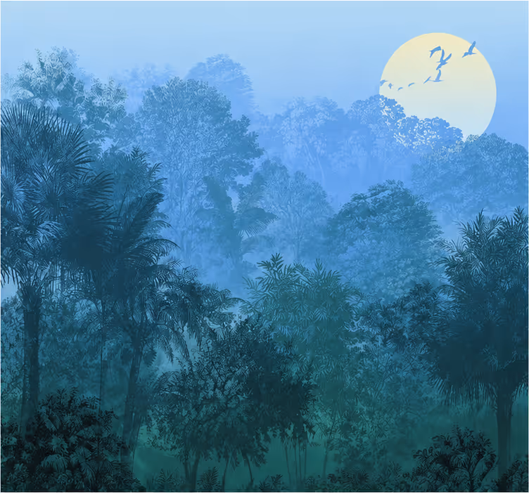 Fototapete dschungel natur - TenStickers