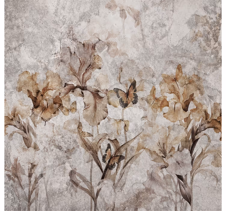 Fototapete natur gemütliche herbstblumen - TenStickers