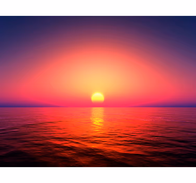 Sonnenuntergang über dem Meer Wandtapete - TenStickers