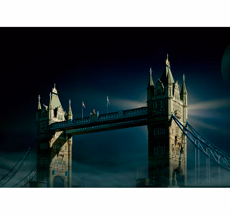 London Bridge bei Nacht London Fototapete - TenStickers