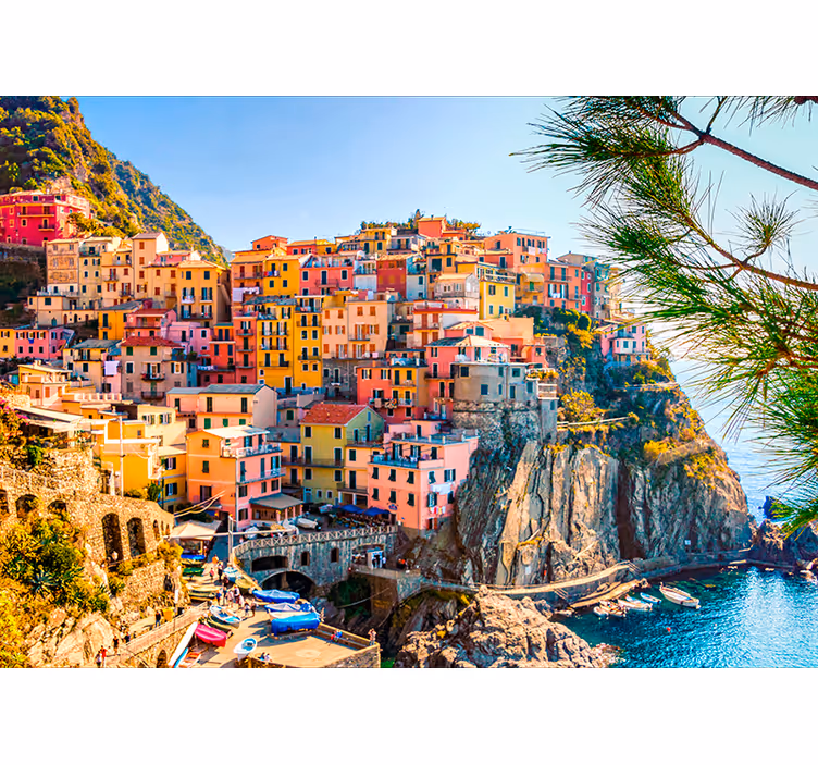 Italienische Küste Fototapete - TenStickers