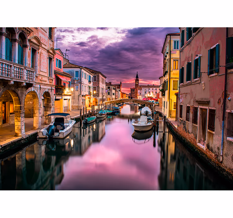 Sonnenuntergang über Venedig Fototapete - TenStickers
